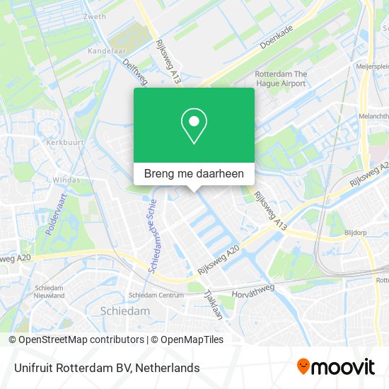 Unifruit Rotterdam BV kaart