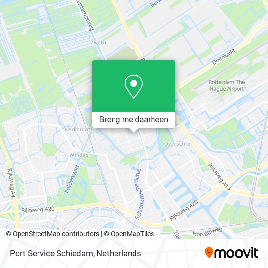 Port Service Schiedam kaart