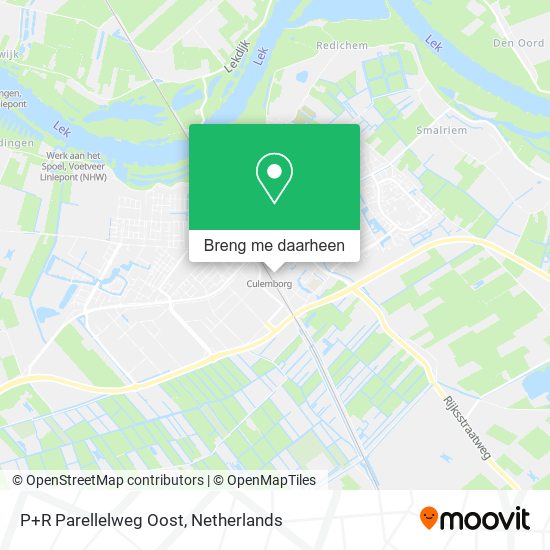 P+R Parellelweg Oost kaart