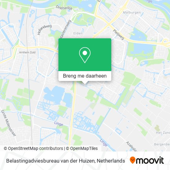 Belastingadviesbureau van der Huizen kaart