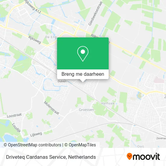 Driveteq Cardanas Service kaart