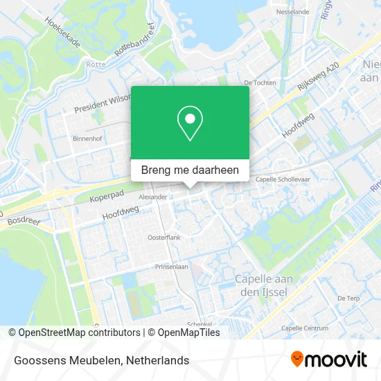 Goossens Meubelen kaart