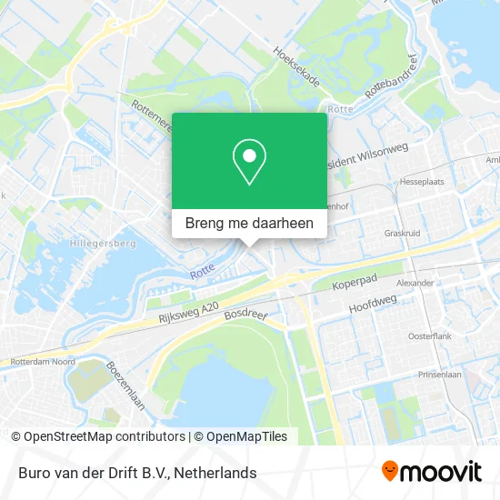 Buro van der Drift B.V. kaart