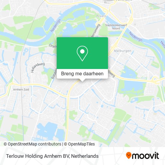 Terlouw Holding Arnhem BV kaart