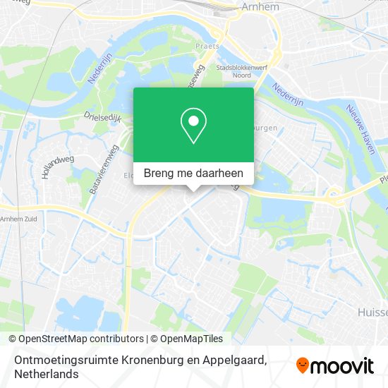 Ontmoetingsruimte Kronenburg en Appelgaard kaart