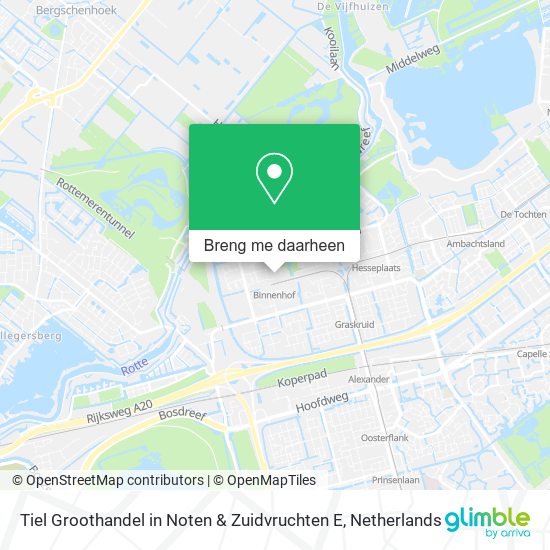 Tiel Groothandel in Noten & Zuidvruchten E kaart