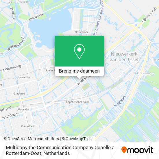 Multicopy the Communication Company Capelle / Rotterdam-Oost kaart