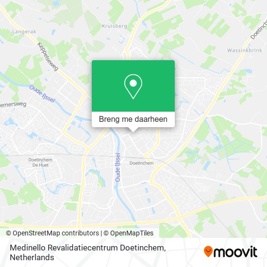 Medinello Revalidatiecentrum Doetinchem kaart