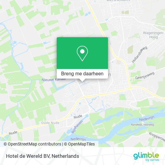 Hotel de Wereld BV kaart