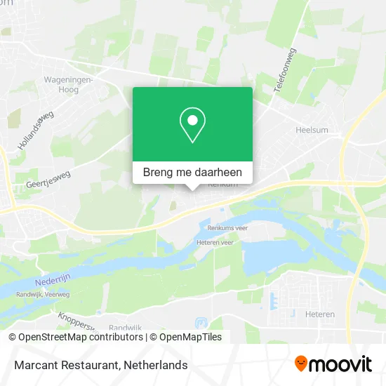 Marcant Restaurant kaart