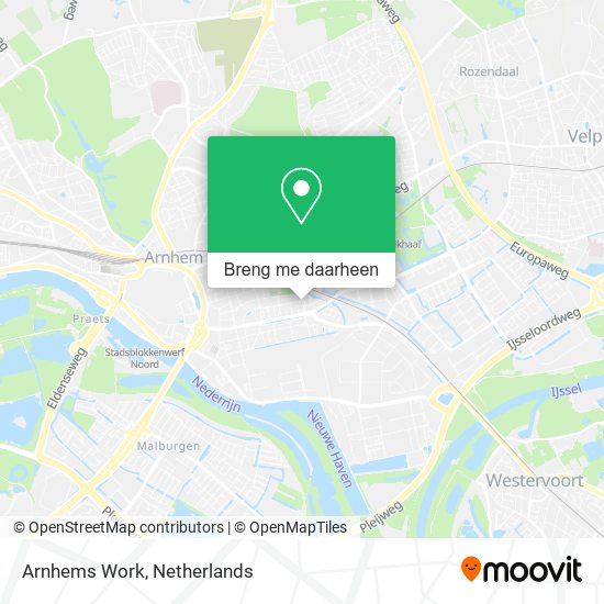 Arnhems Work kaart