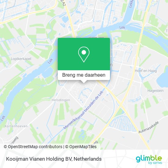 Kooijman Vianen Holding BV kaart