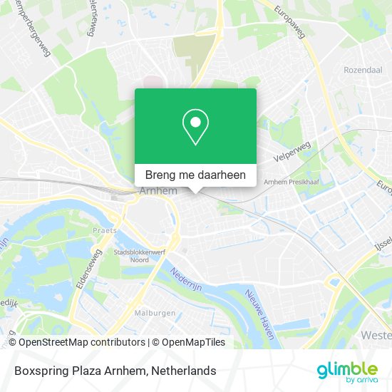 Boxspring Plaza Arnhem kaart