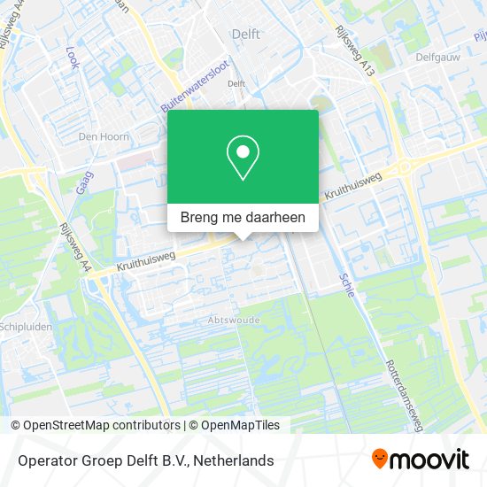 Operator Groep Delft B.V. kaart