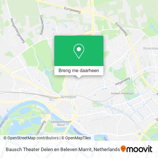 Bausch Theater Delen en Beleven Marrit kaart