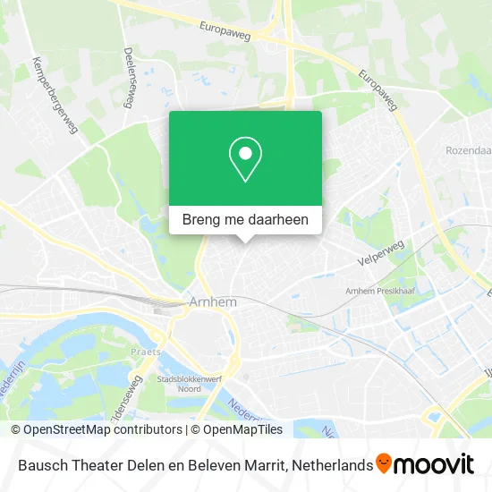 Bausch Theater Delen en Beleven Marrit kaart