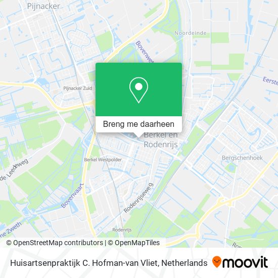 Huisartsenpraktijk C. Hofman-van Vliet kaart