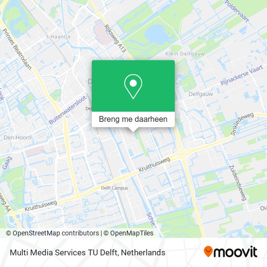 Multi Media Services TU Delft kaart