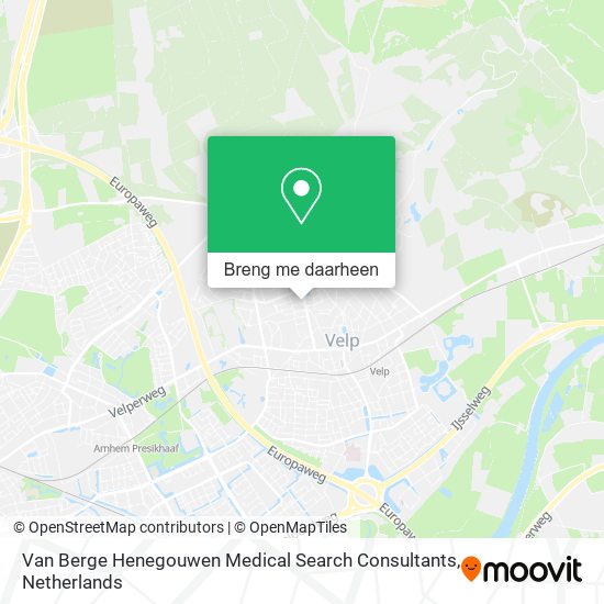 Van Berge Henegouwen Medical Search Consultants kaart