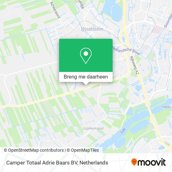 Camper Totaal Adrie Baars BV kaart