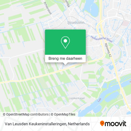 Van Leusden Keukeninstalleringen kaart