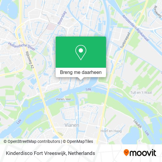 Kinderdisco Fort Vreeswijk kaart