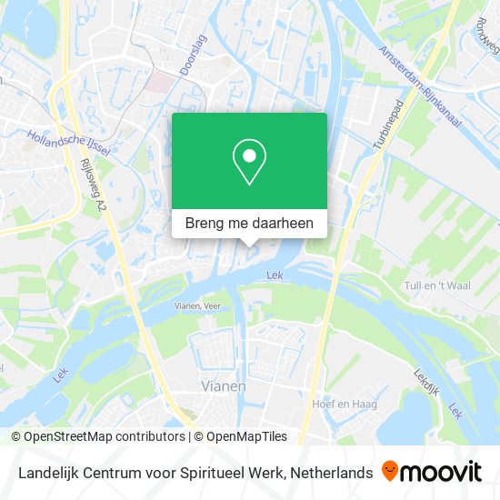 Landelijk Centrum voor Spiritueel Werk kaart