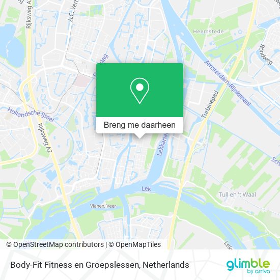 Body-Fit Fitness en Groepslessen kaart