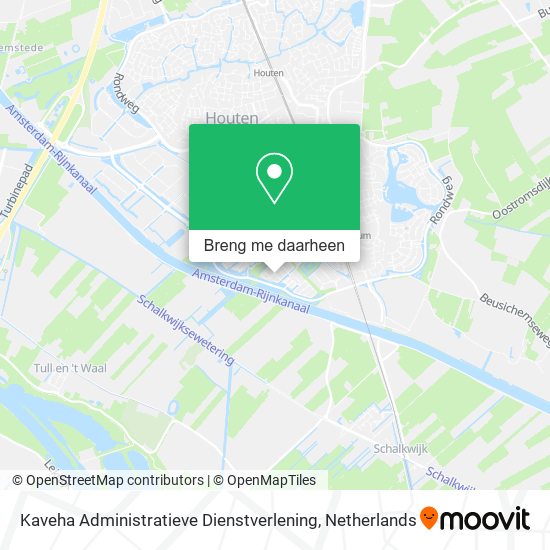 Kaveha Administratieve Dienstverlening kaart