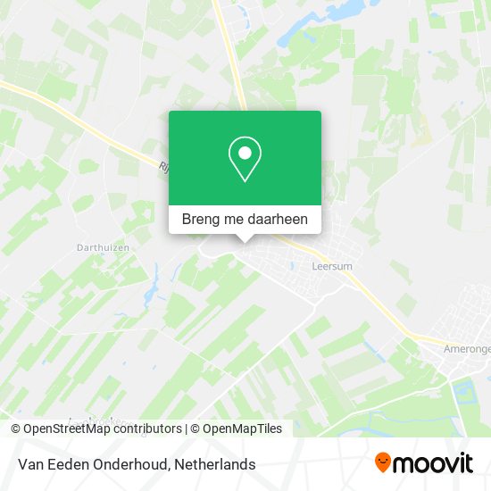 Van Eeden Onderhoud kaart