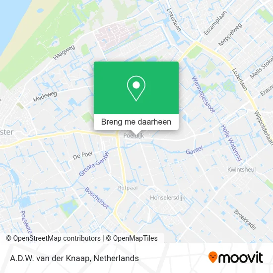 A.D.W. van der Knaap kaart