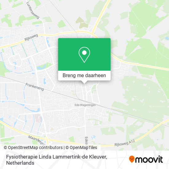 Fysiotherapie Linda Lammertink-de Kleuver kaart