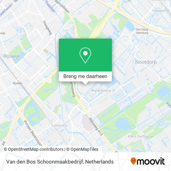 Van den Bos Schoonmaakbedrijf kaart