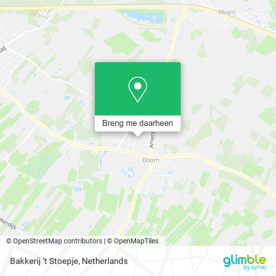 Bakkerij 't Stoepje kaart