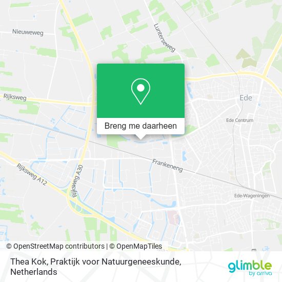 Thea Kok, Praktijk voor Natuurgeneeskunde kaart