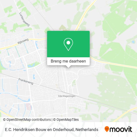 E.C. Hendriksen Bouw en Onderhoud kaart