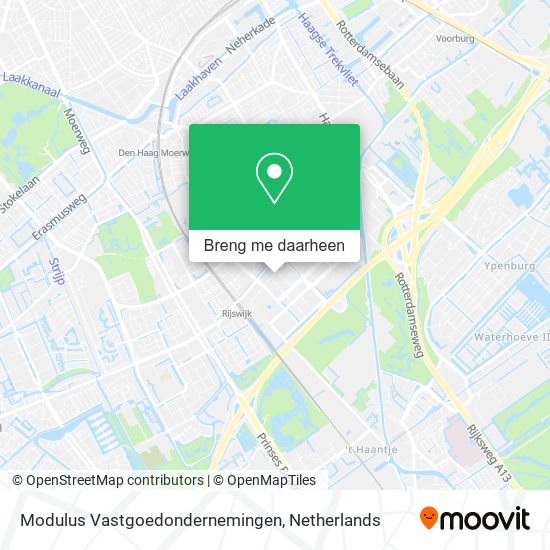 Modulus Vastgoedondernemingen kaart