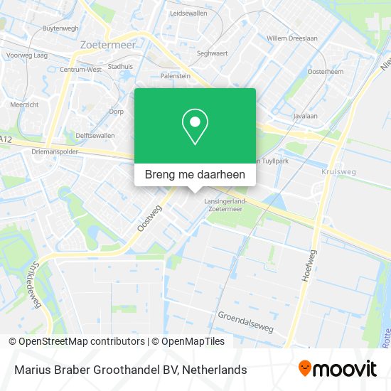 Marius Braber Groothandel BV kaart