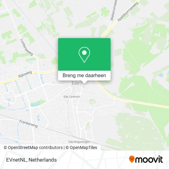 EVnetNL kaart