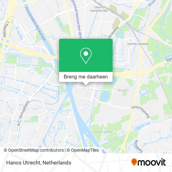 Hanos Utrecht kaart