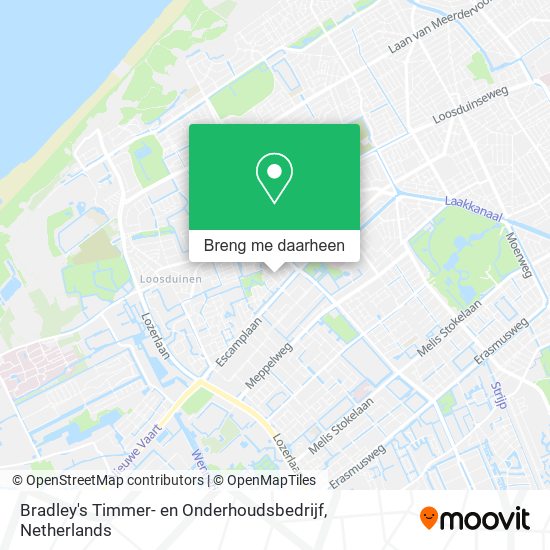 Bradley's Timmer- en Onderhoudsbedrijf kaart