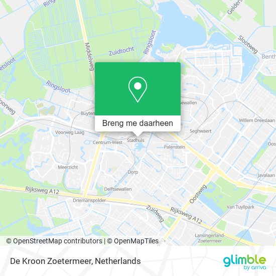 De Kroon Zoetermeer kaart