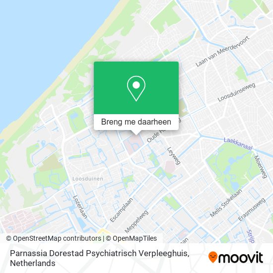 Parnassia Dorestad Psychiatrisch Verpleeghuis kaart