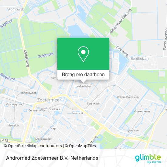 Andromed Zoetermeer B.V. kaart