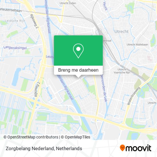 Zorgbelang Nederland kaart