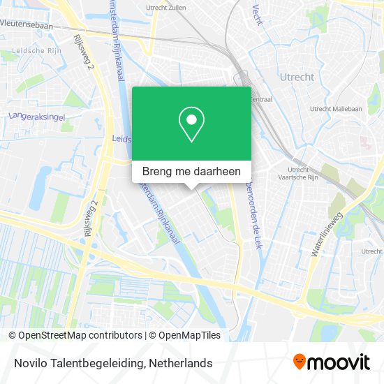Novilo Talentbegeleiding kaart