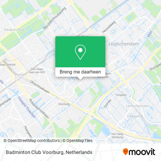 Badminton Club Voorburg kaart