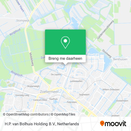 H.P. van Bolhuis Holding B.V. kaart