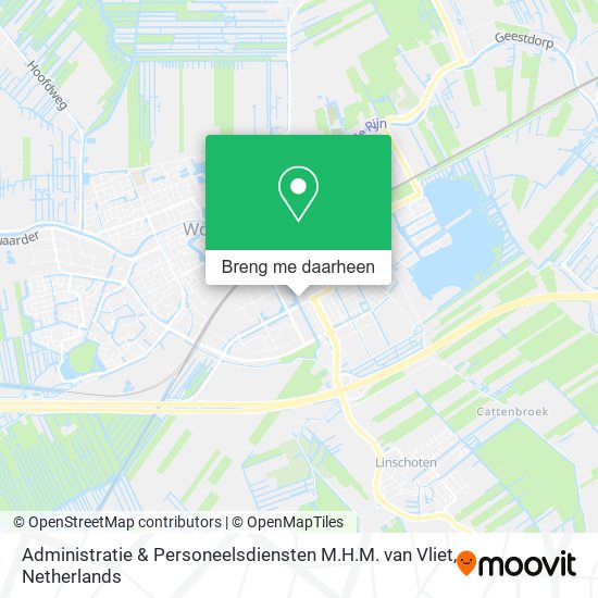 Administratie & Personeelsdiensten M.H.M. van Vliet kaart