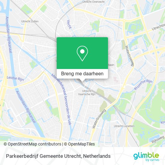 Parkeerbedrijf Gemeente Utrecht kaart